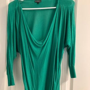 Express top/tunic kelly green